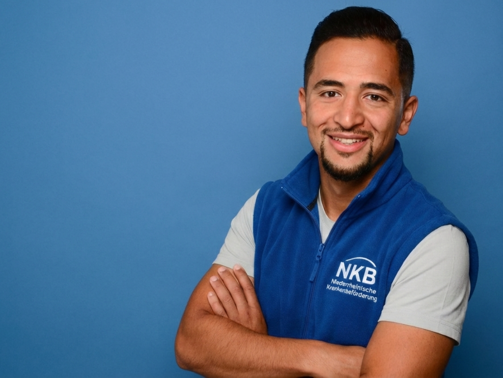 jungermann in blauer Weste. Inhaber von NKB